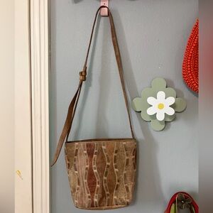 Sharif Brown Leather Crossbody Bag